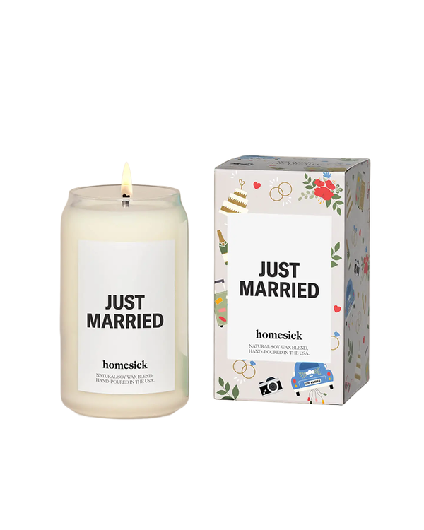 Homesick JUST MARRIED CANDLE