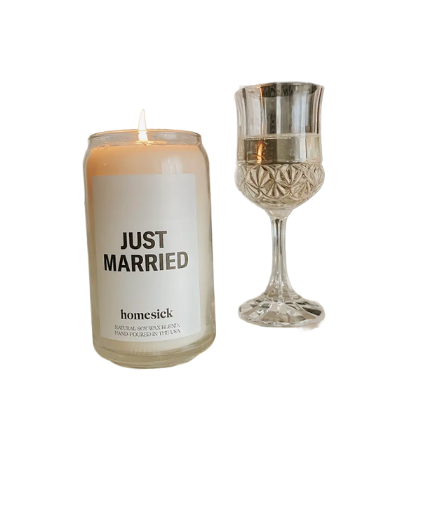 Homesick JUST MARRIED CANDLE
