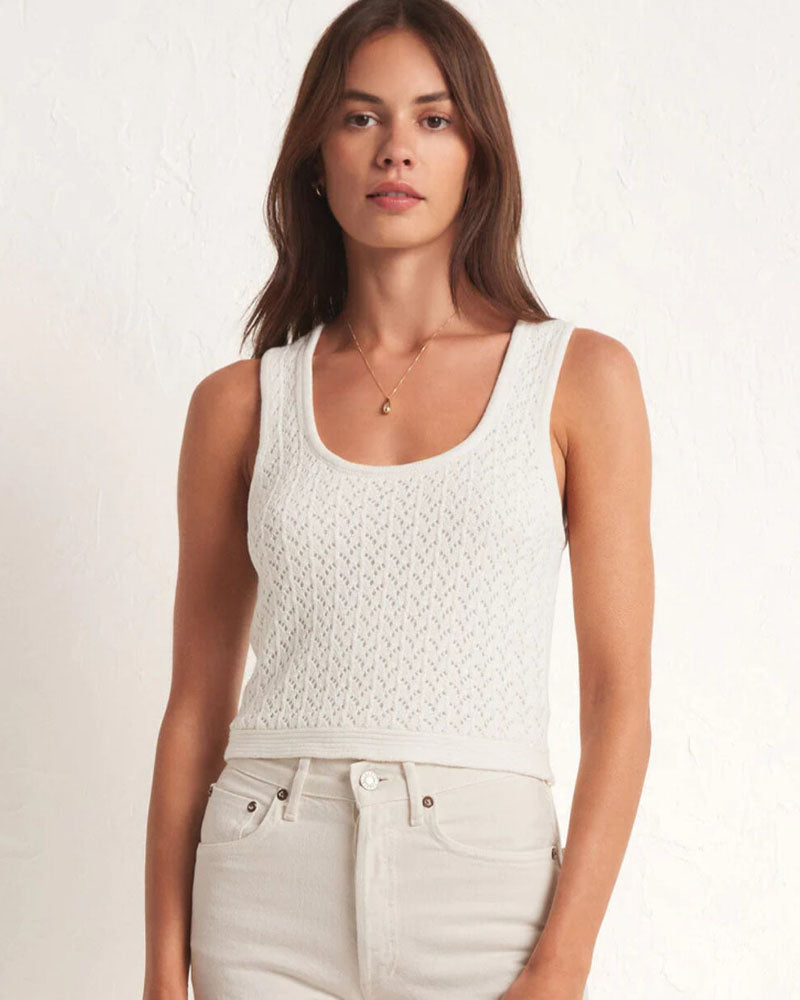 Z Supply Koa Sweater Tank In White