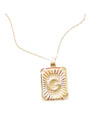 The Lucky Collective SQUARED INITIAL NECKLACE G