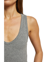 Perfectwhitetee MARIA STRUCTURED RIB V-NECK TANK