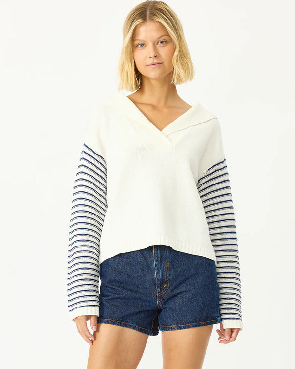 Stitches+Stripes Quincy Pullover In Chalk Combo