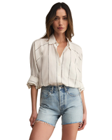 Z Supply THE PERFECT LINEN STRIPE TOP