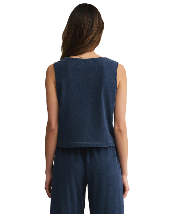 Z Supply SOLACE JERSEY DENIM TOP