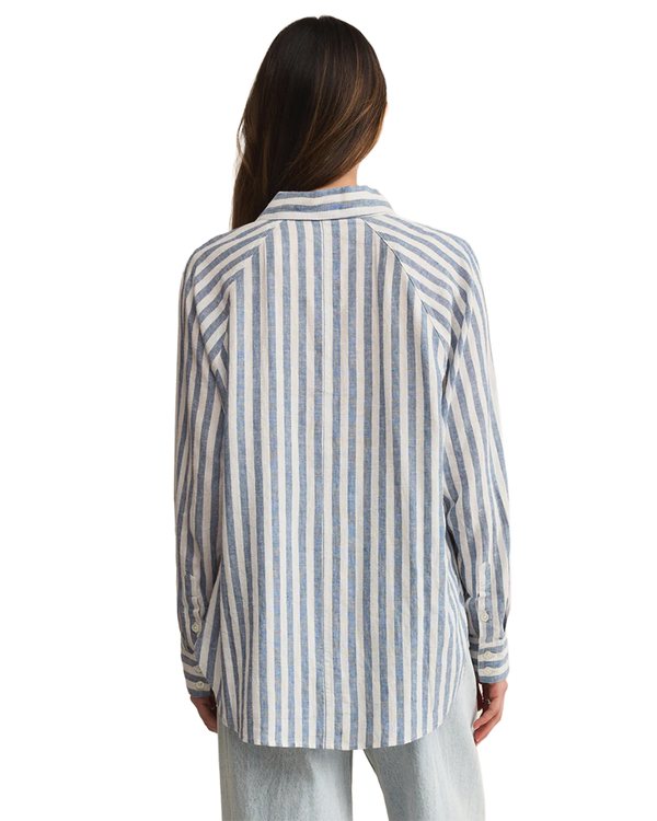 Z Supply THE PERFECT LINEN STRIPE TOP