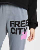 FreeCity Large Sweatpant In Grey Art