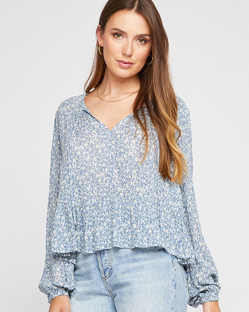 Gentle Fawn Maddie Top in Pacific Ditsy