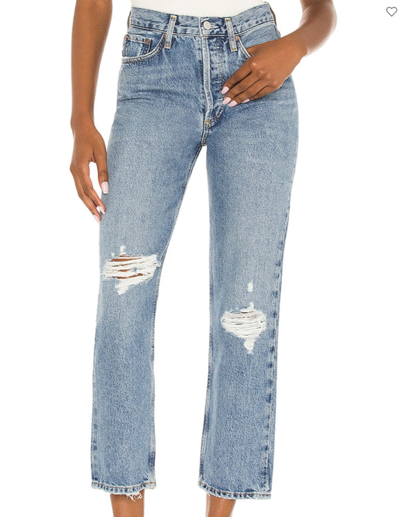 Agolde Lana Jeans | Crop Vintage Straight - Cornerstone | Shop Fado