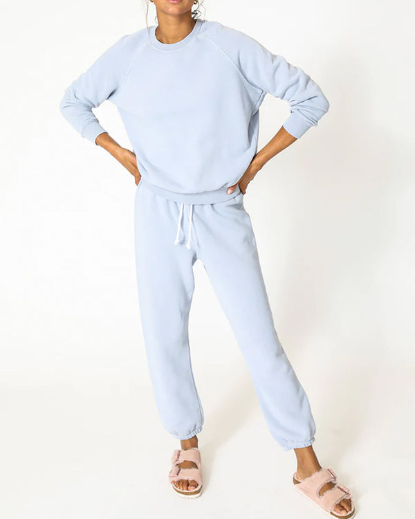 Perfectwhitetee STEVIE EASY SWEATPANT IN PERIWINKLE